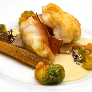 Lotte rôtie au Kari Gosse