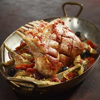 Cochon de lait barigoule d’artichauts