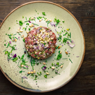 Tartare de magret aux algues