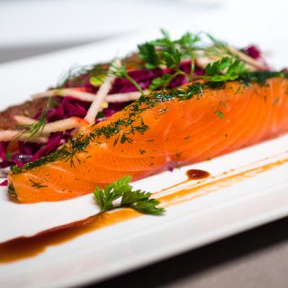 Saumon mariné aux deux façons