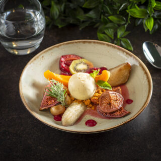 Fruits rôtis au thym et citron