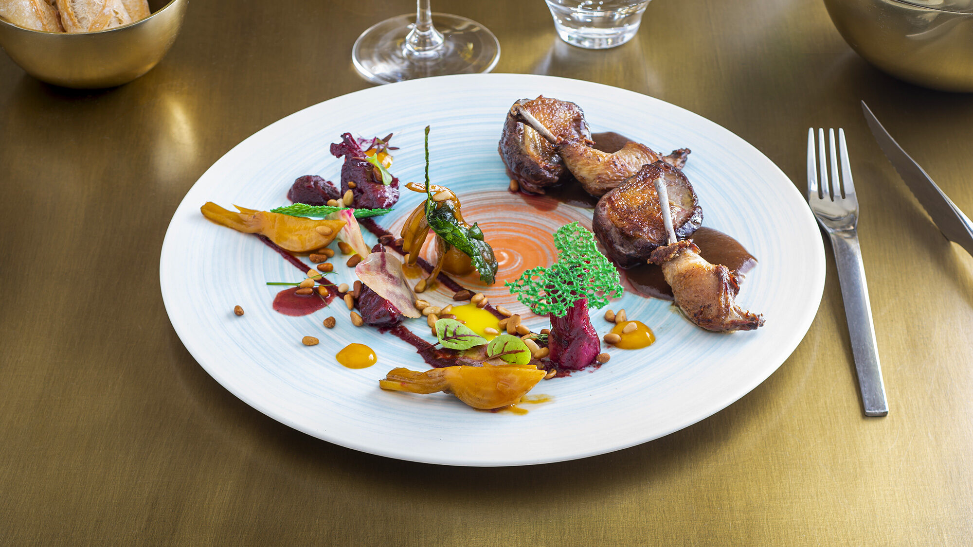 Recette Pigeon Roti Sauce Diane A Notre Facon Betterave En Textura Inspirations Food